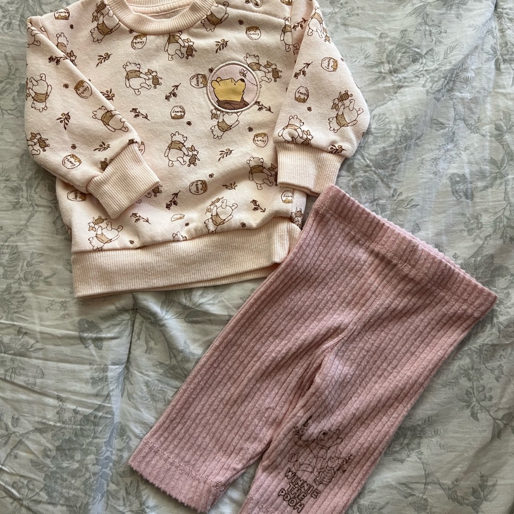 Cute Cream and Pink Baby Outfit